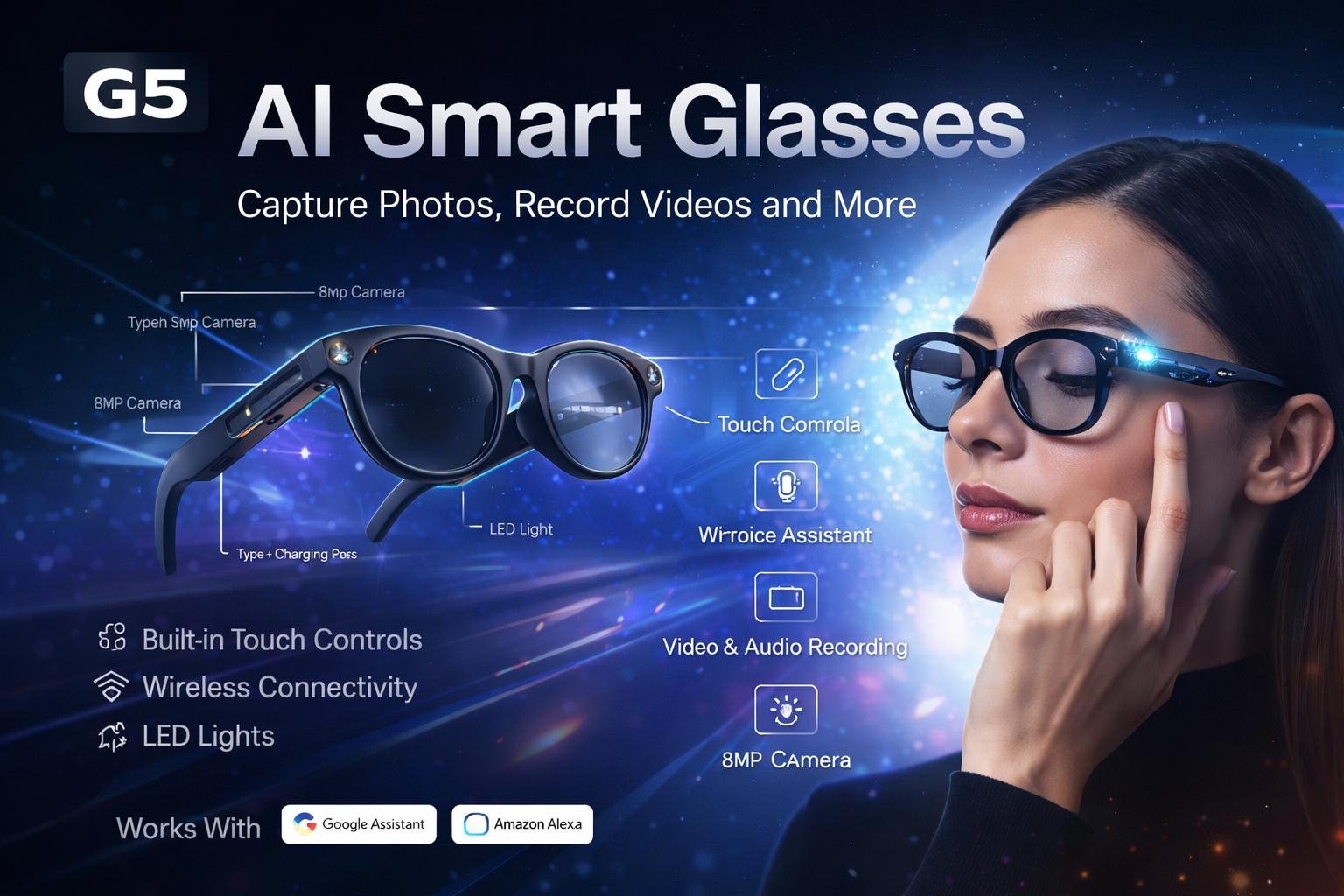 AI SMART GLASSES G5